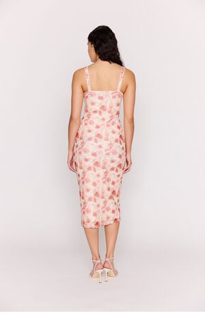 Camille Mesh Bustier Midi Dress image number 3