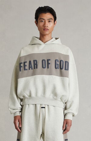 Vanilla Paneled Cropped Relaxed Hoodie image number 2