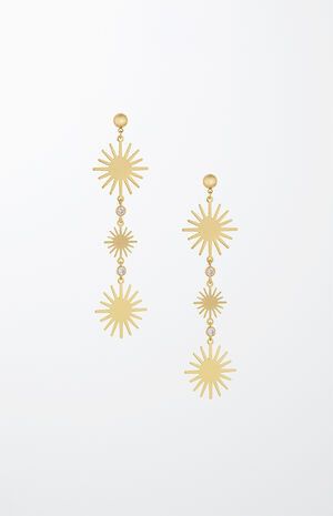 Sunburst drop earrings Clearance