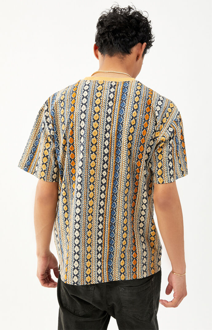 Vertical Striped Short Sleeve T-Shirt