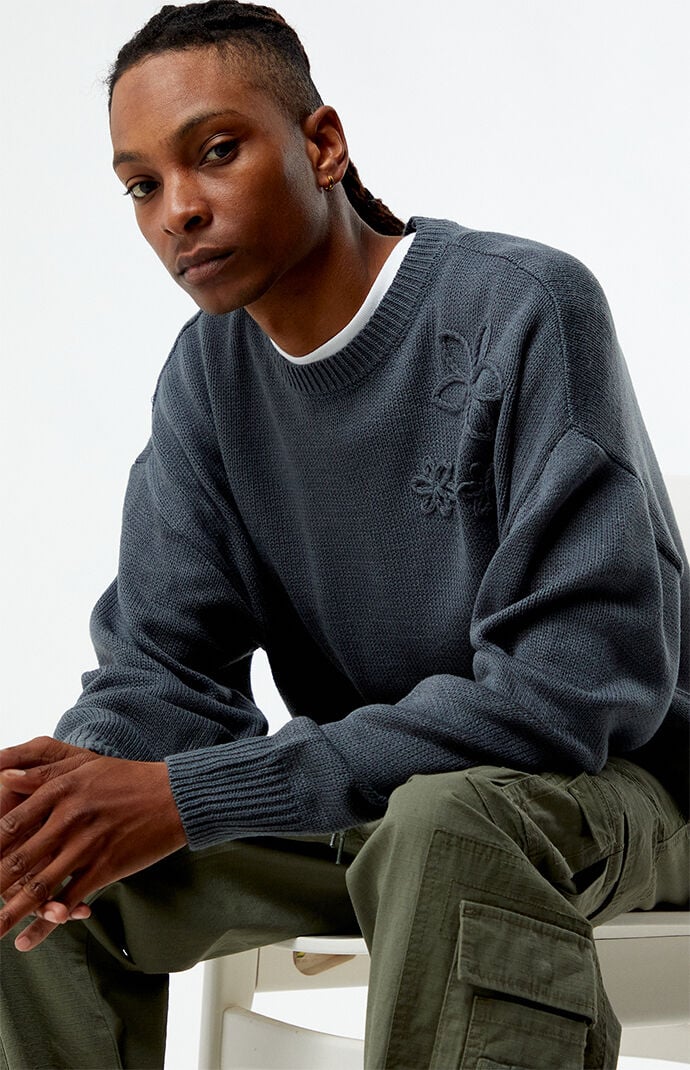 ニット/セーター sudok 22aw the new sun big jumper / gray BSXDIKJU Women's Metallic Hooded Sweater Long Sleeve