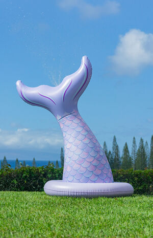 Mermaid Tail Inflatable Water Sprinkler image number 1