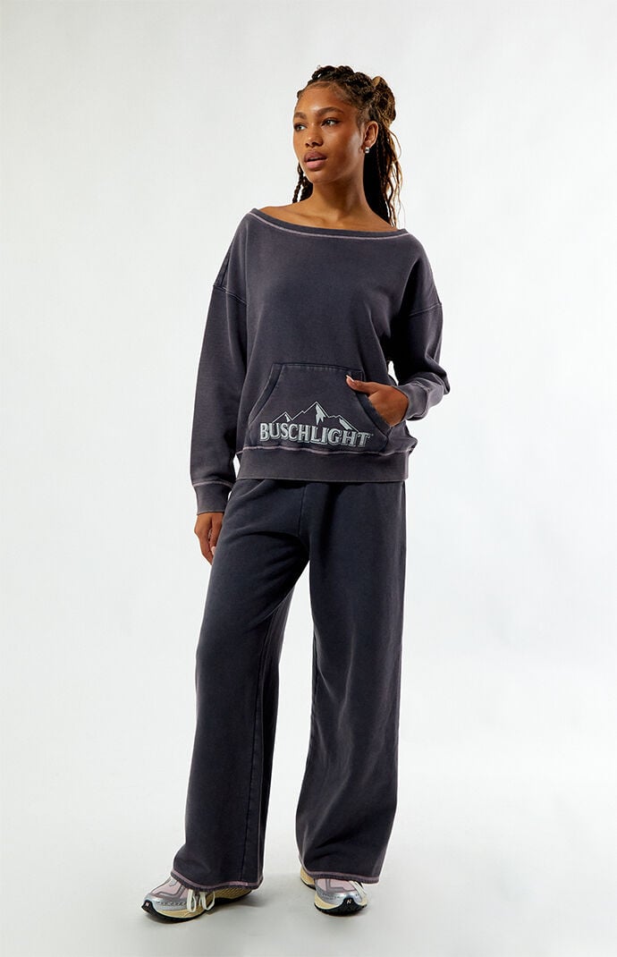 BUSCH LIGHT Contrast Stitch Baggy Sweatpants