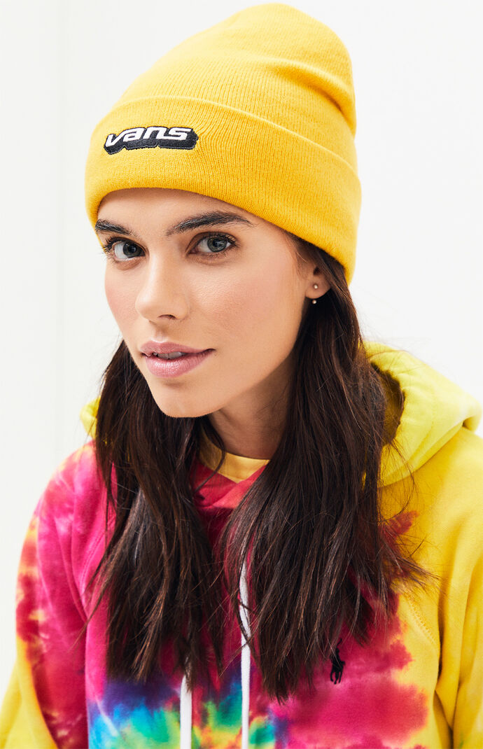 yellow vans beanie