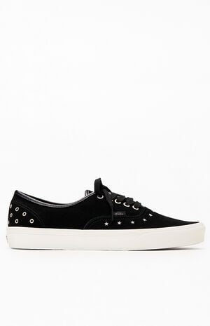 Black & White Star Grommet Authentic Shoes image number 1