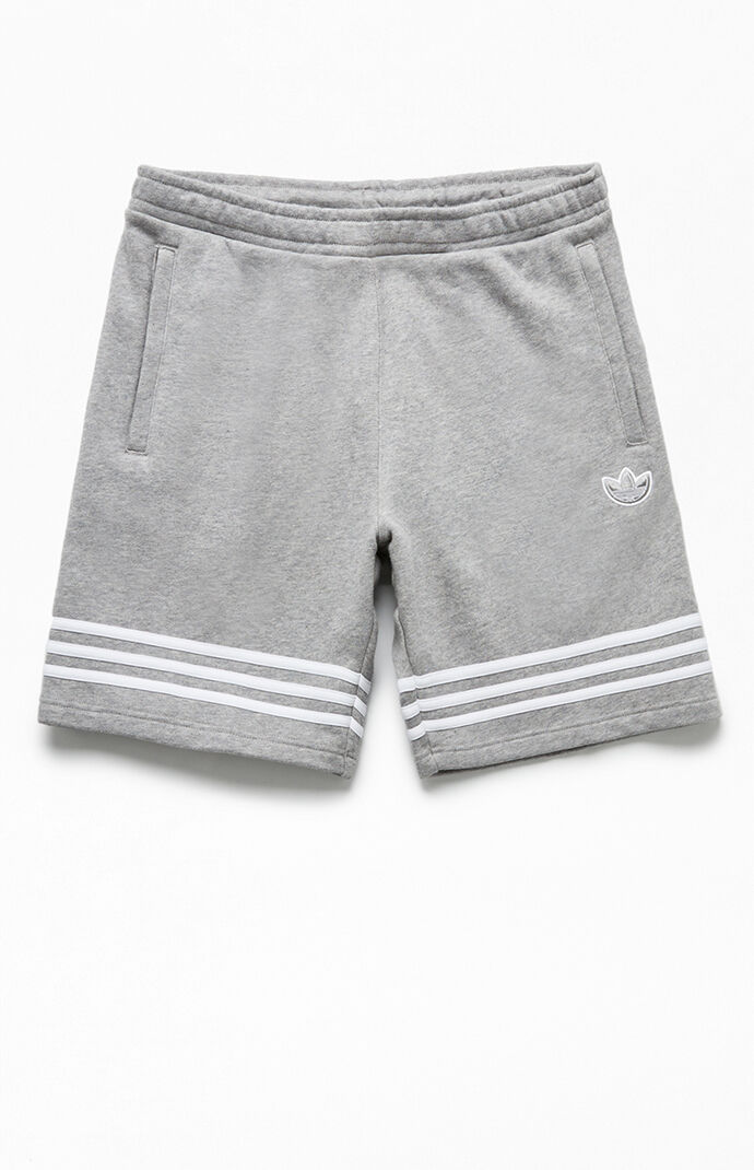 adidas outline shorts grey