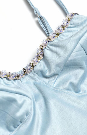 Blue Bustier Tank Top image number 4