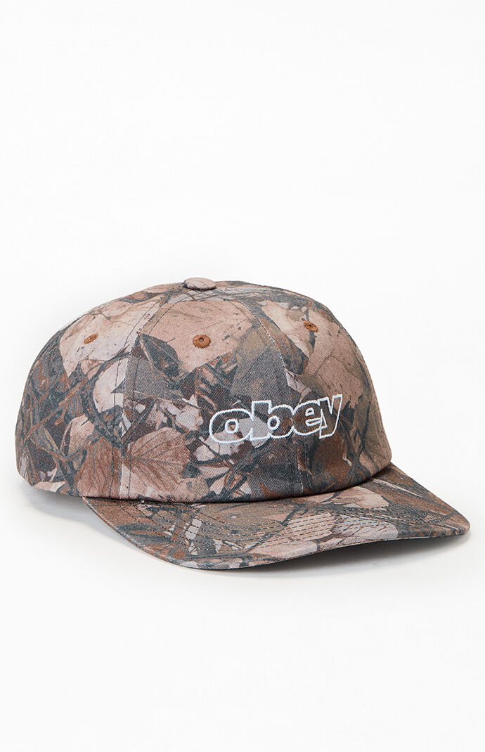 Obey Slanted Pigment 6 Panel Strapback Hat