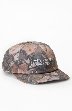 Slanted Pigment 6 Panel Strapback Hat image number 1
