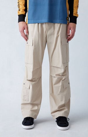 Tan Baggy Cargo Pants image number 1