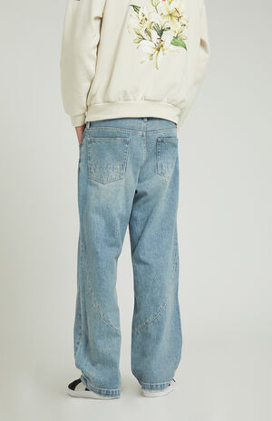 Dylan Pieced Baggy Jeans Medium Blue image number 5