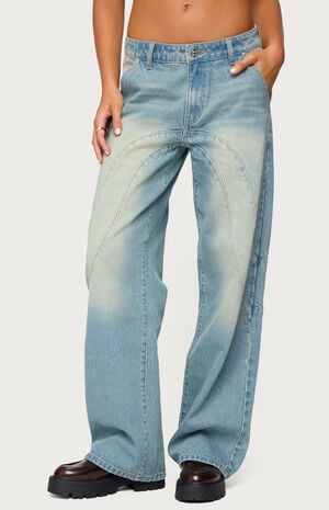 Kiria Stitched Low Rise Jeans image number 1