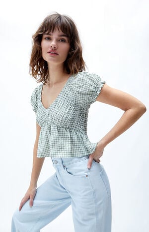 V-Neck Babydoll Top image number 2