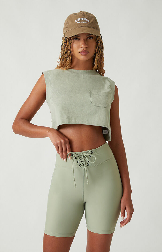 LA Hearts by PacSun Active Lace Up Bike Shorts PacSun