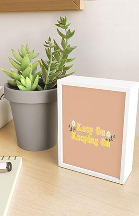 Camilleallen Keep On Keeping On Framed Mini Art