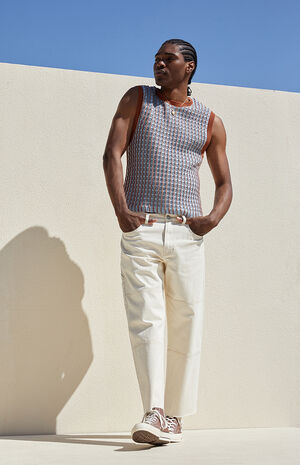 Baggy Cream Pants image number 1