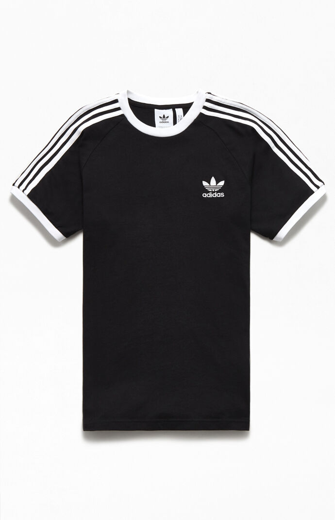 Black & White 3-Stripes Ringer T-Shirt