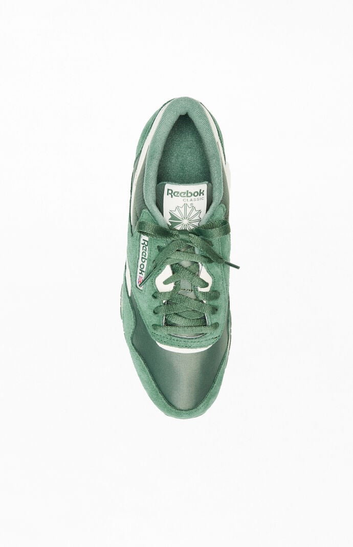 Reebok Green Classic Nylon Vintage Suede Shoes PacSun
