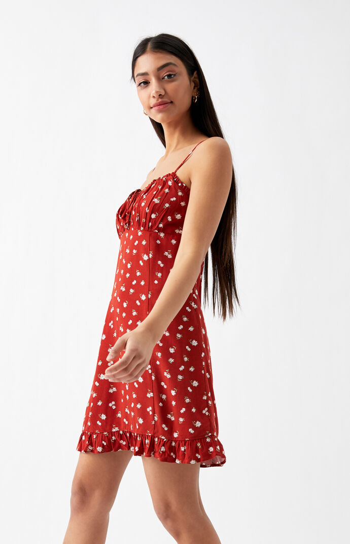 Ruffle Hem Shift Dress