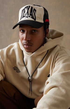 x Pacsun United States Grand Prix 2025 Austin Texas Colorblock Trucker Hat image number 1