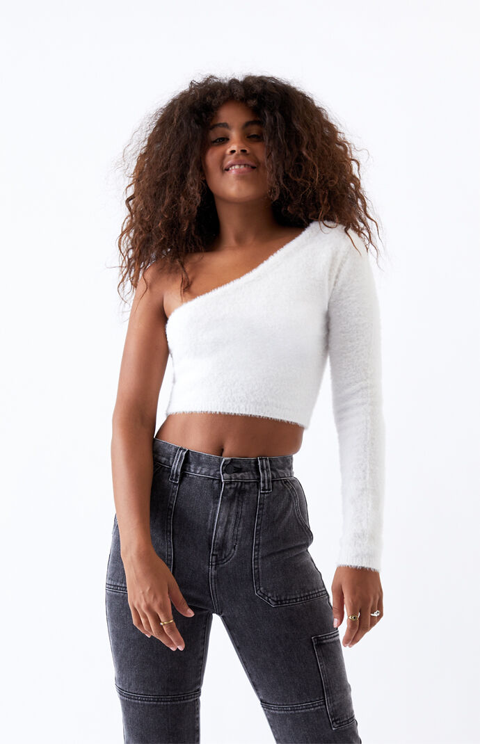 one shoulder sweater