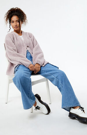 Pacific Sunwear Nineteen Eighty Sherpa Cardigan image number 3