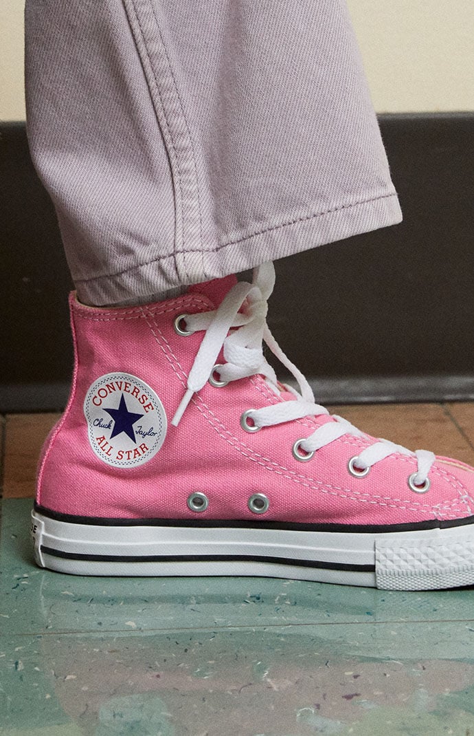 Cheap girls pink converse top