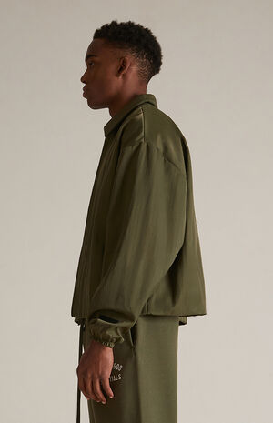Military Textured Nylon Trucker Jacket image number 3