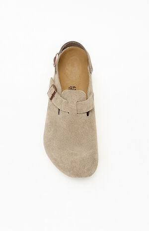 Tokio Suede Leather Clog Taupe image number 5