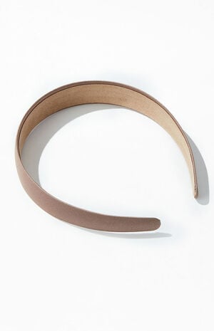 Brown Satin Headband image number 1