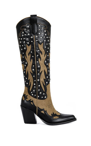 Women's Kalpana Black Western Boots image number 1