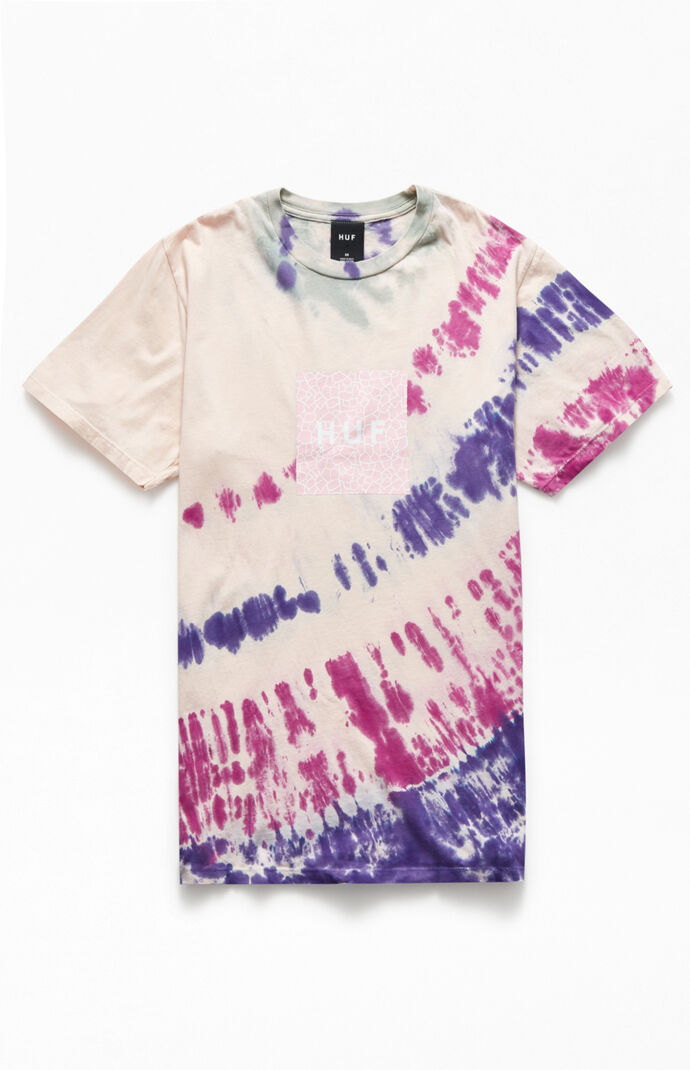 Tie-Dyed Quake Box Logo T-Shirt