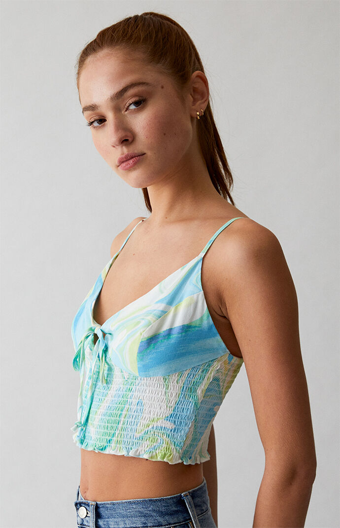 Tie Front Bustier Top