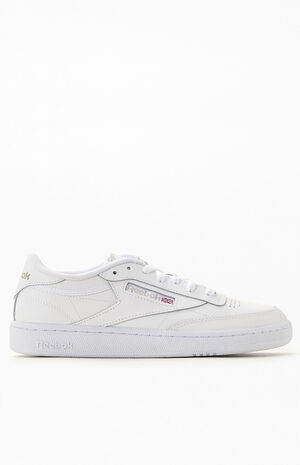 Women's White & Grey Club C 85 Sneakers image number 2