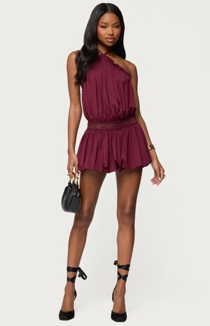 Aida Backless Bubble Mini Dress image number 5