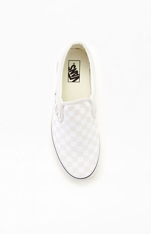 Classic Checkerboard Off White Slip-On Shoes image number 5
