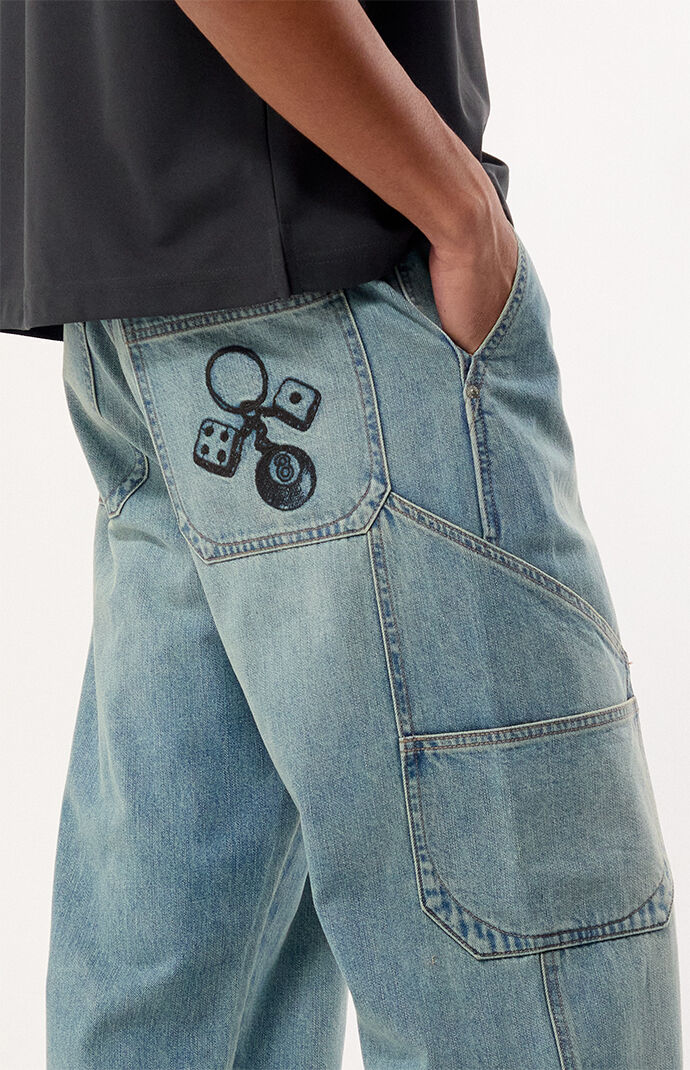 blank jeans 刺繍ケース Pacsun Dylan Baggy Jeans Keychain Embroidered Carpenter Medium