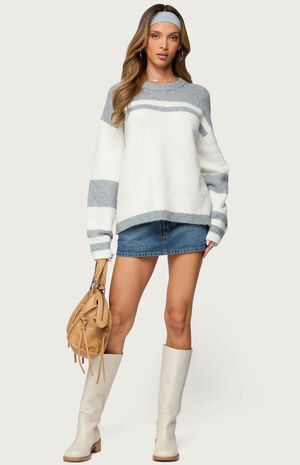 Nogah Stripey Oversized Sweater image number 4