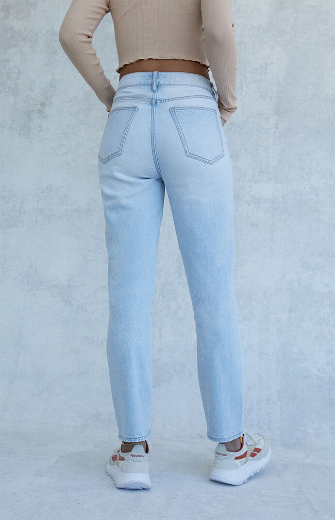 デニム・ジーパン MOTHER LIGHT BLUE COTTON DENIM JEANS Light Blue Denim | MOTHER DENIM