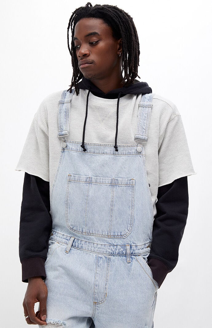 Mens overalls sales light wash
