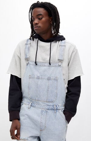 Light Wash Overalls image number 4