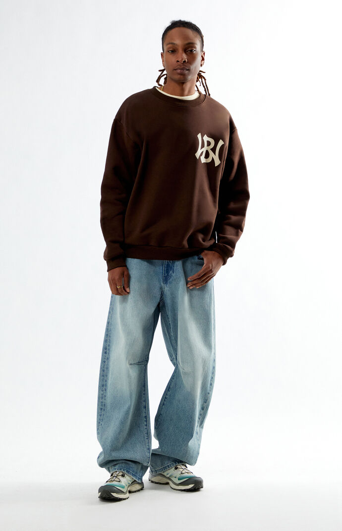 Bricks & Wood Logo Crew Neck Sweatshirt | PacSun