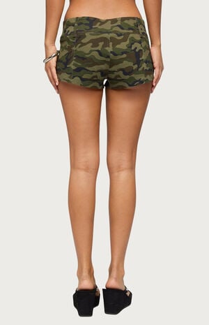 Camo Craze Stretch Micro Shorts image number 2