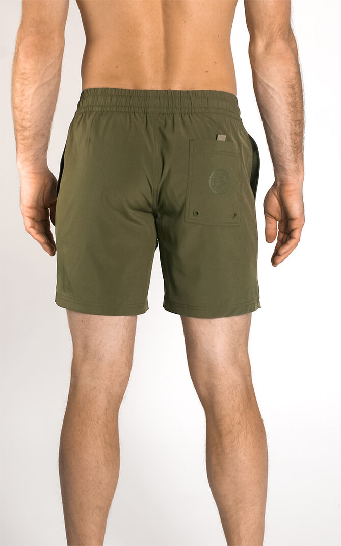 Olive Recycled Seeker 17.5" Swim Trunks