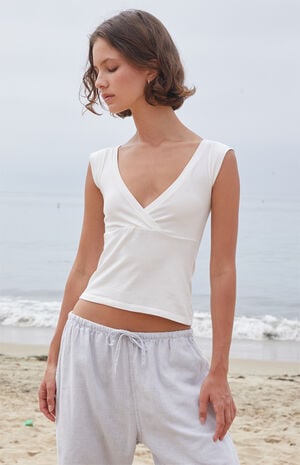 White Amara Tank Top