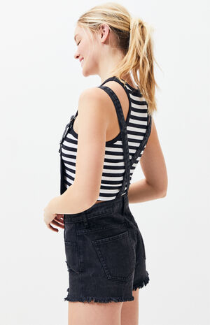 Thunder Black Overall Shorts Pacsun Pacsun