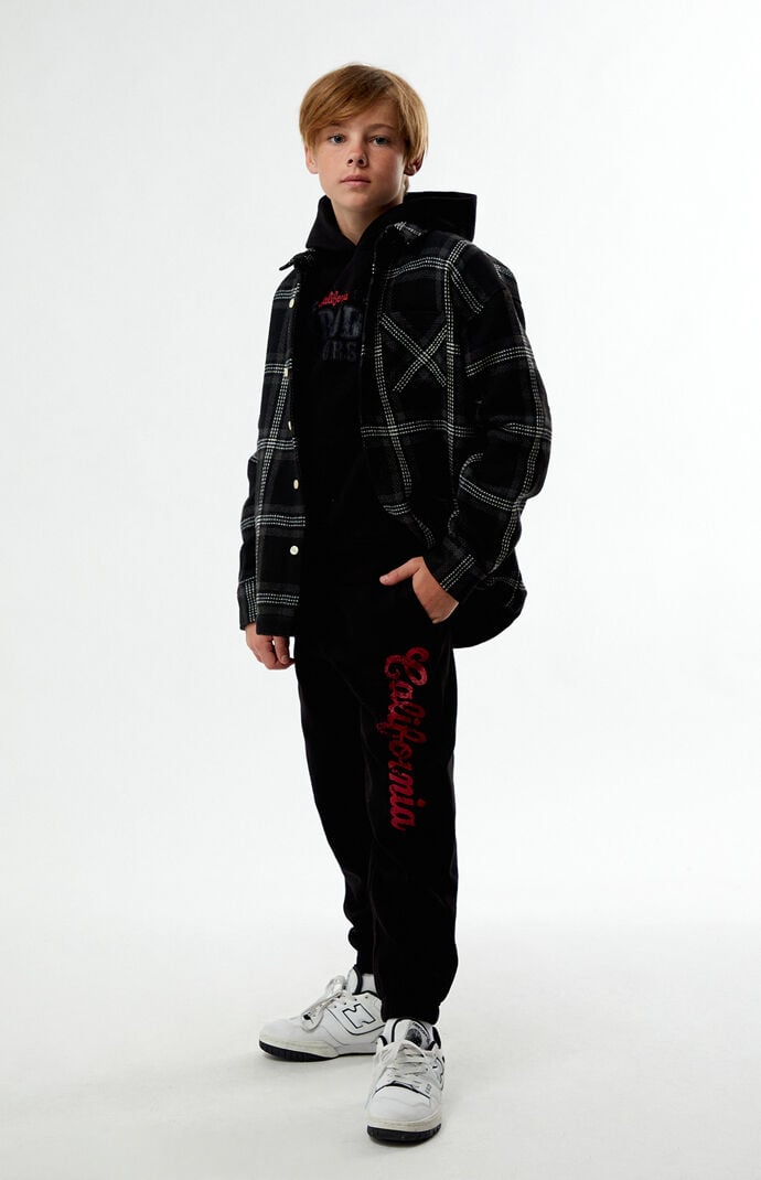 Pacsun Kids Black California Jogger Sweatpants