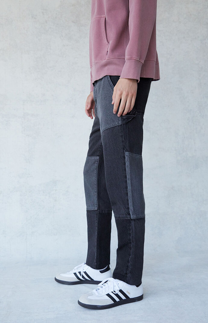 Patchwork Slim Carpenter Jeans