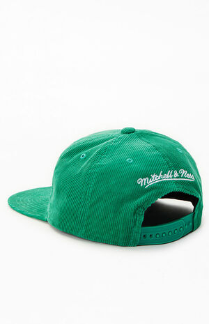 Boston Celtics Corduroy Snapback Hat image number 3