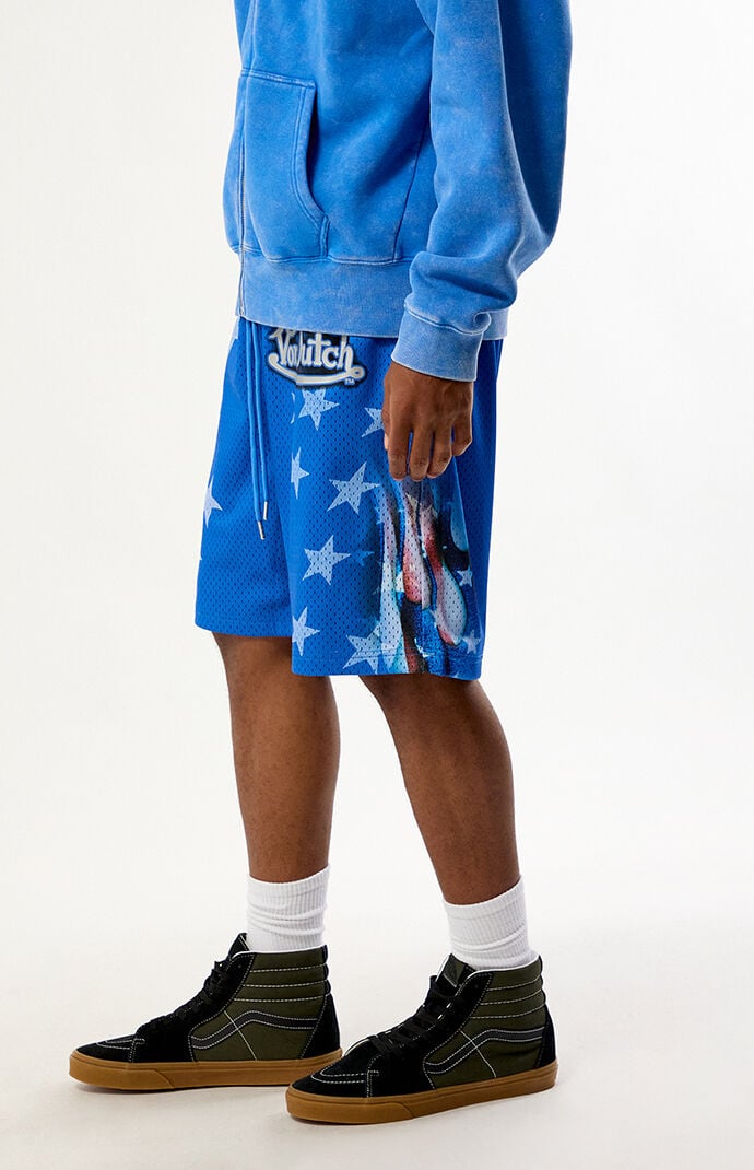 Von Dutch Flag Mesh Shorts